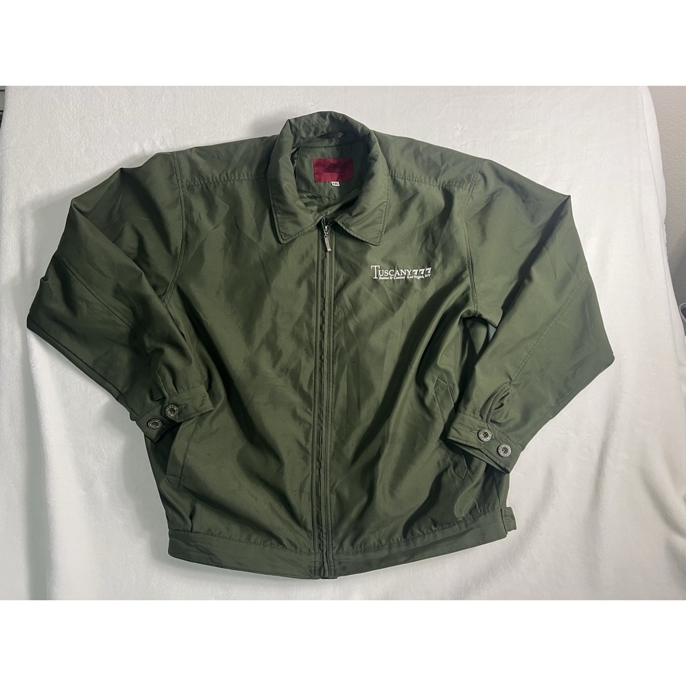 ADA Windbreaker Jacket Green XXL Embroidered Full Zip Men Tuscany Casino Vegas